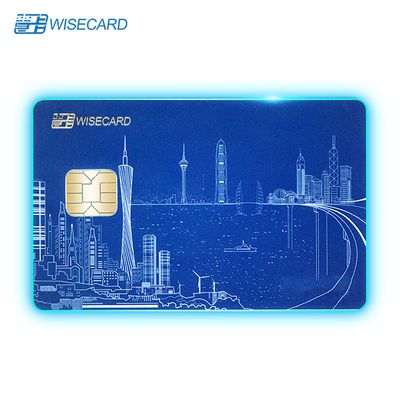 Custom LED Credit Cards with Four-Edge Glow for Secure Payments