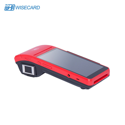 PCI বায়োমেট্রিক হ্যান্ডহেল্ড POS টার্মিনাল 2.4GHz ISM ডুয়াল ক্যামেরা
